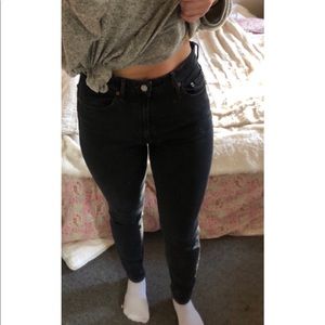 Lucky Brand black high waist skinny jeans